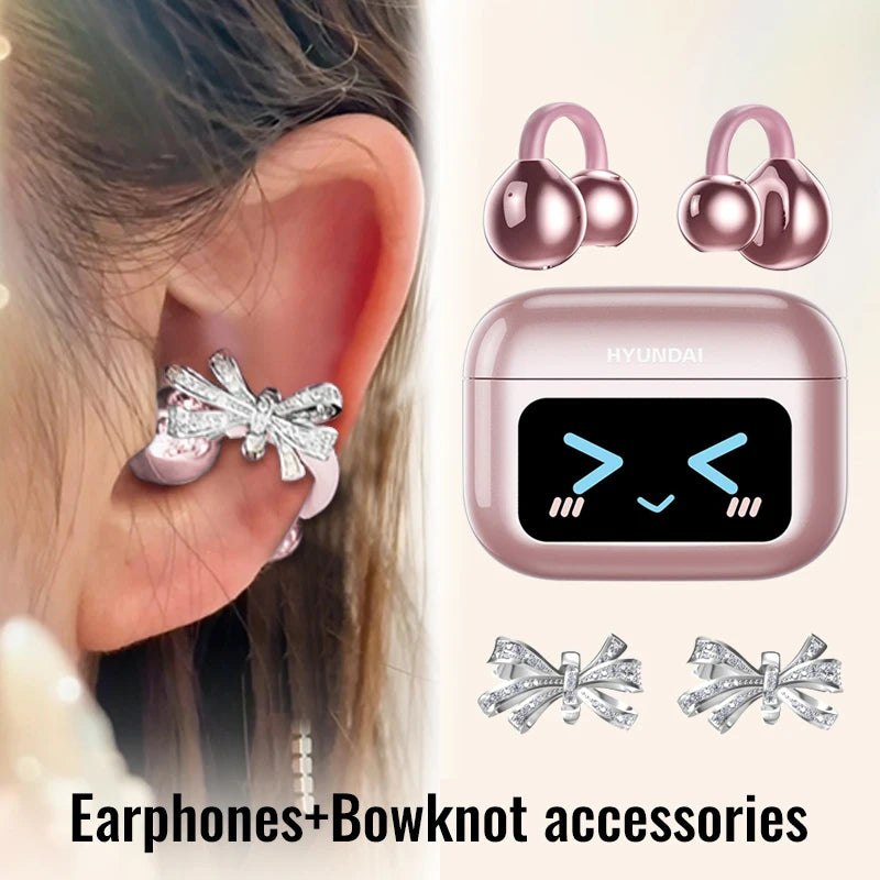 EchoGrip™ M100 ENC Ear Clip Earphones – Style, Sound, and Smart Control